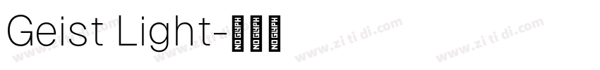 Geist Light字体转换